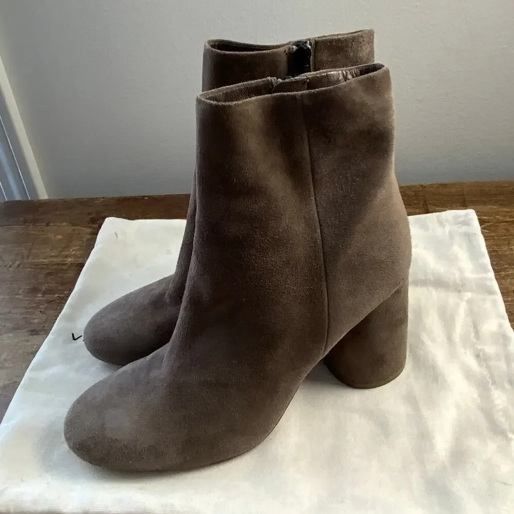 VINCE Highbury Booties in Pewter Gray‎ Suede size 7.5